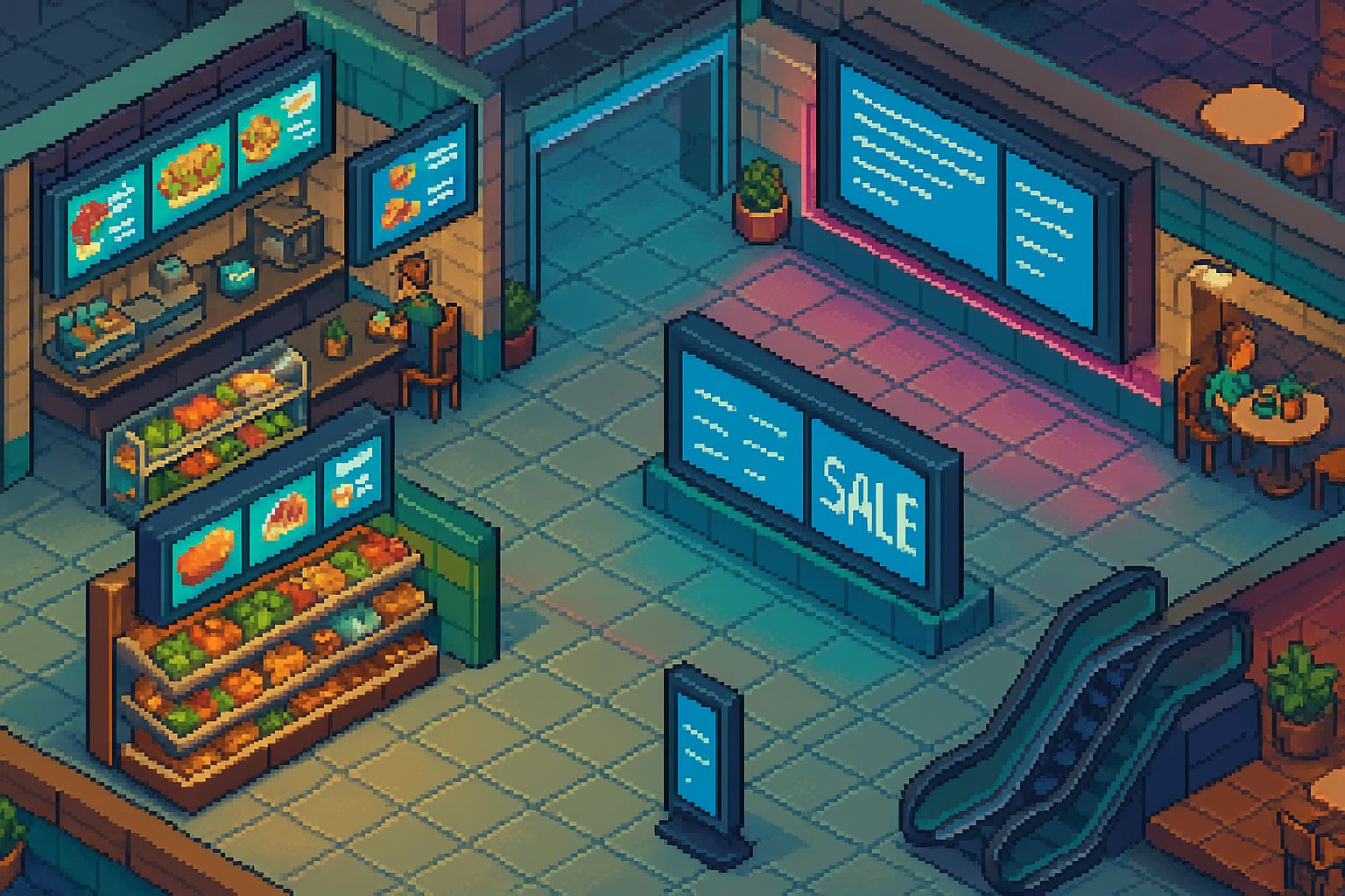 Sejna soba z dvema večjima monitorjema, kamero in mikrofonom